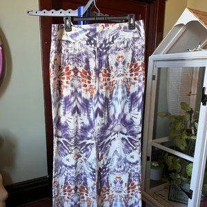 Ecru wide leg pant